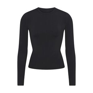Skims Soft Smoothing Seamless Long Sleeve T-Shirt Eclipse